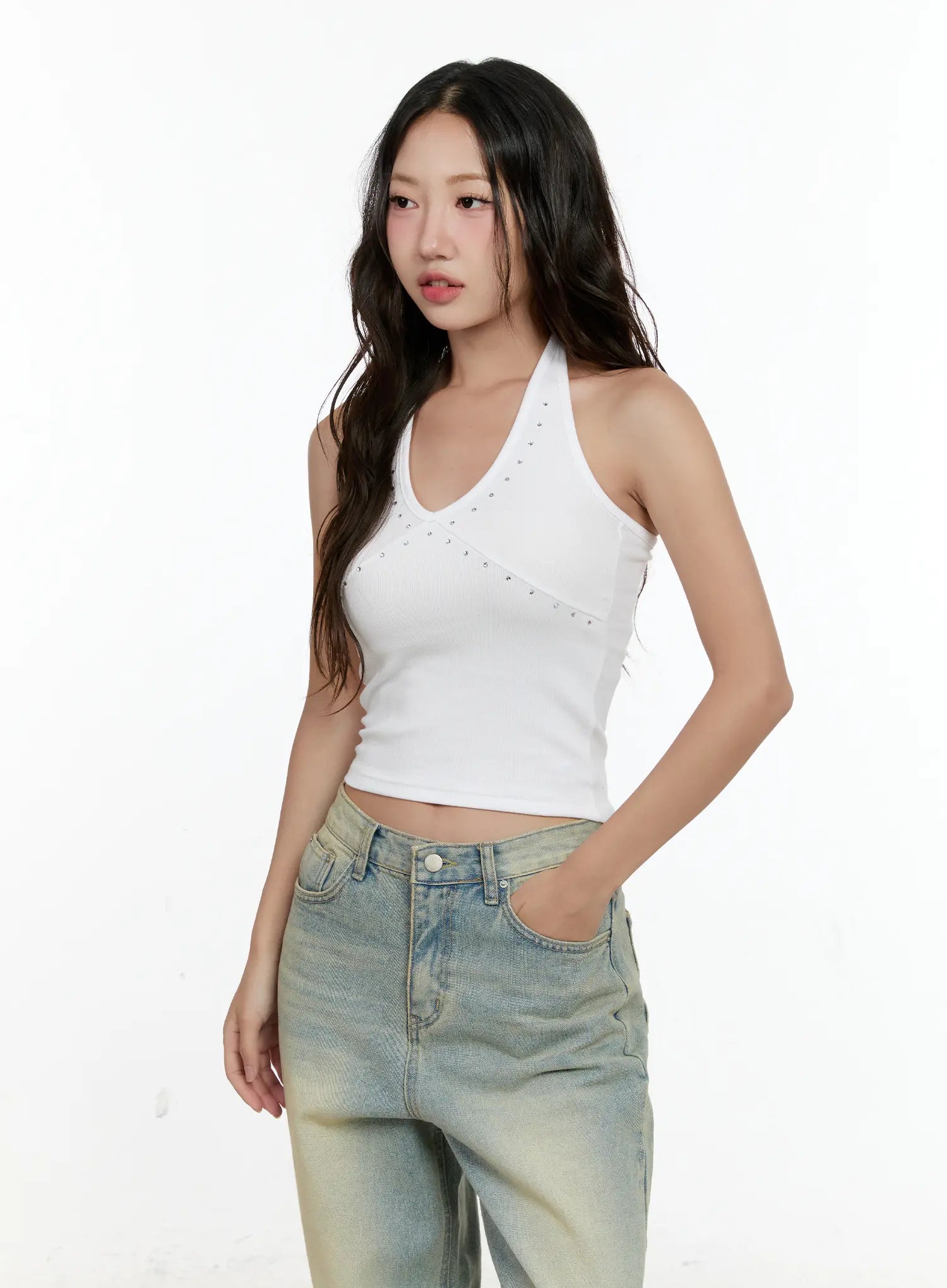 Studded Halter Top CL531