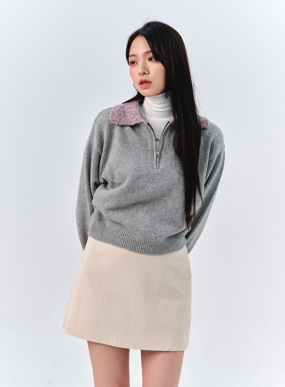 Corduroy Mini Skirt OO312