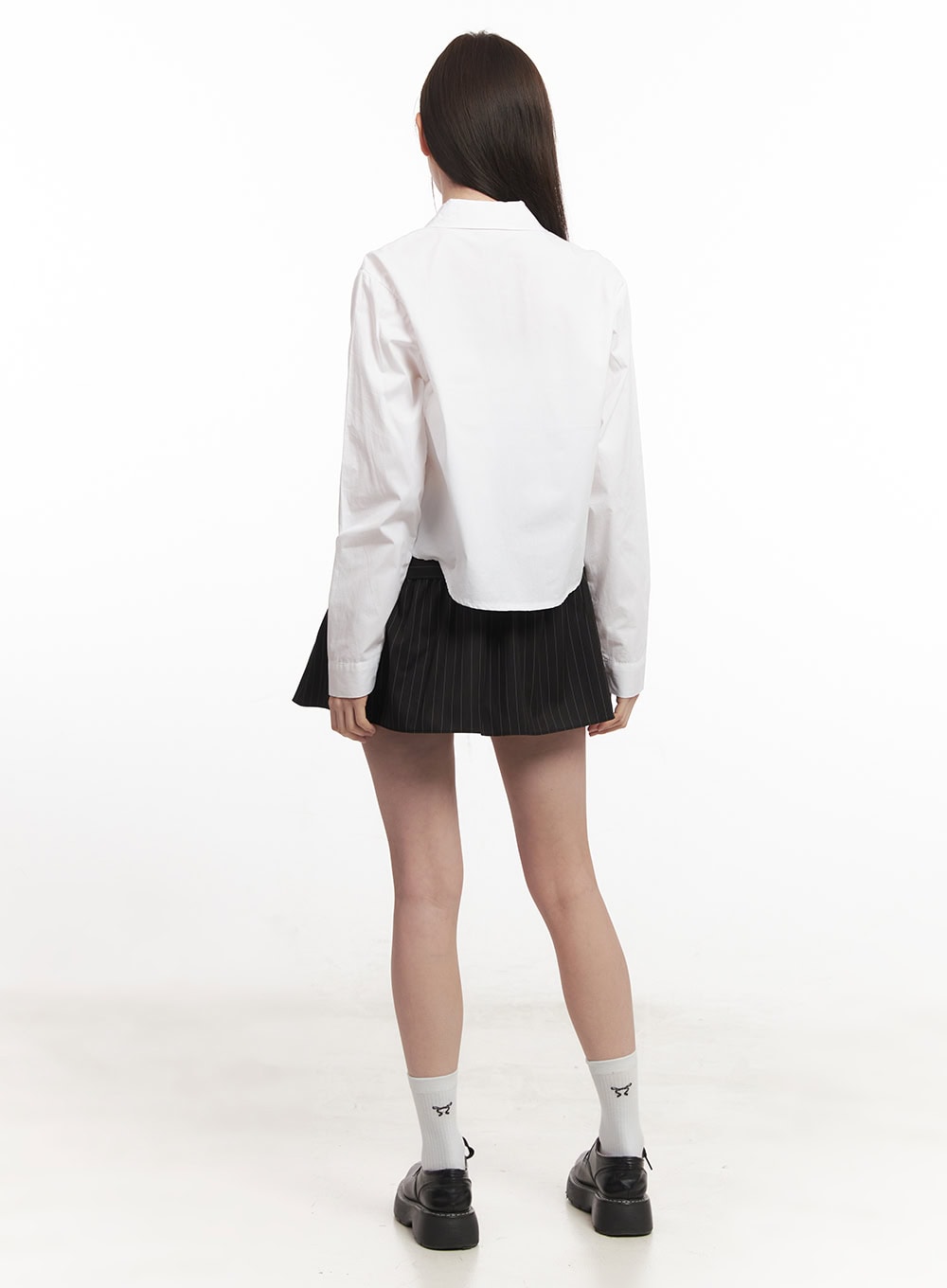 Essential Crop Collared Shirt CA501