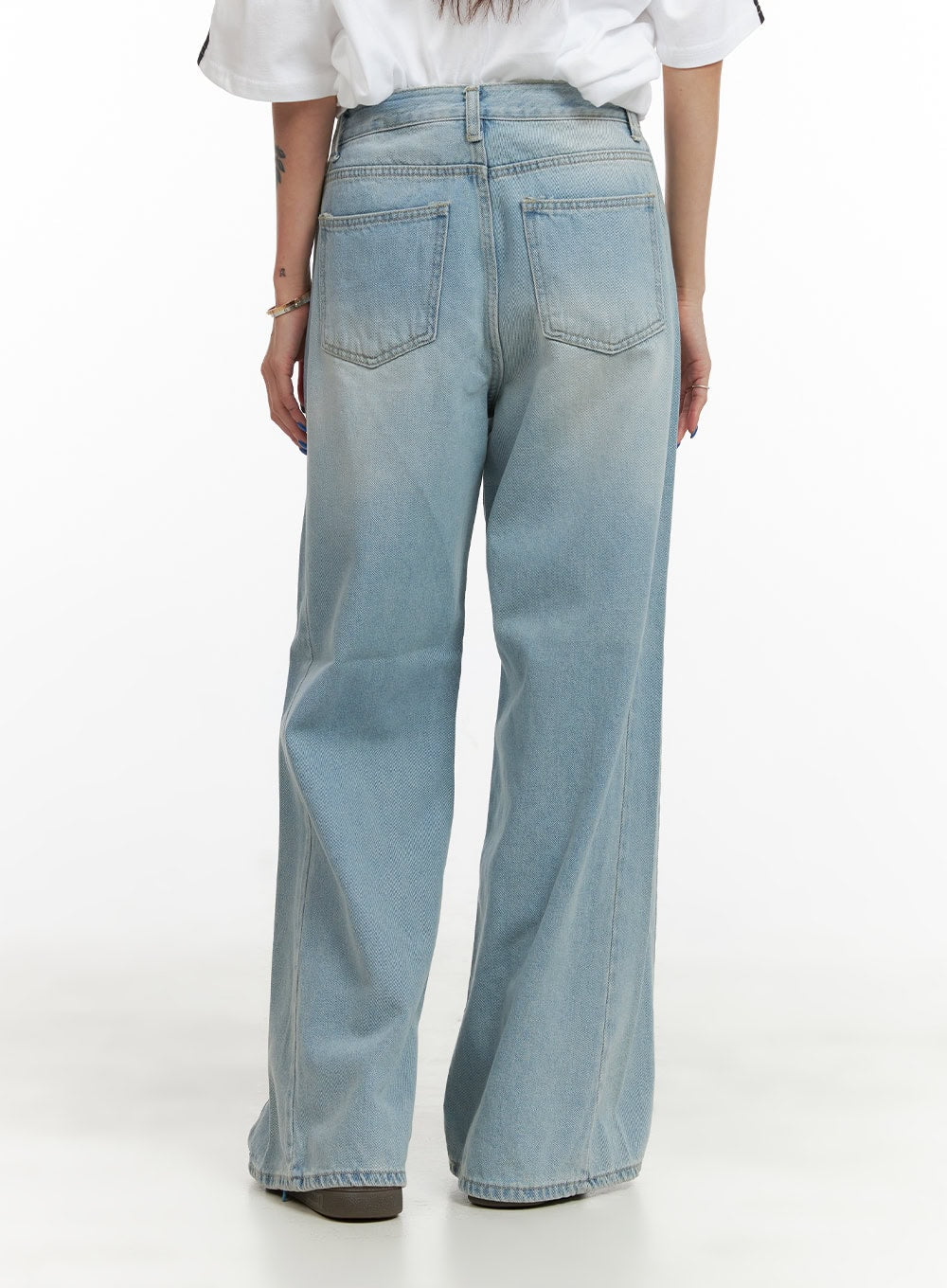 Washed Baggy Jeans CY431