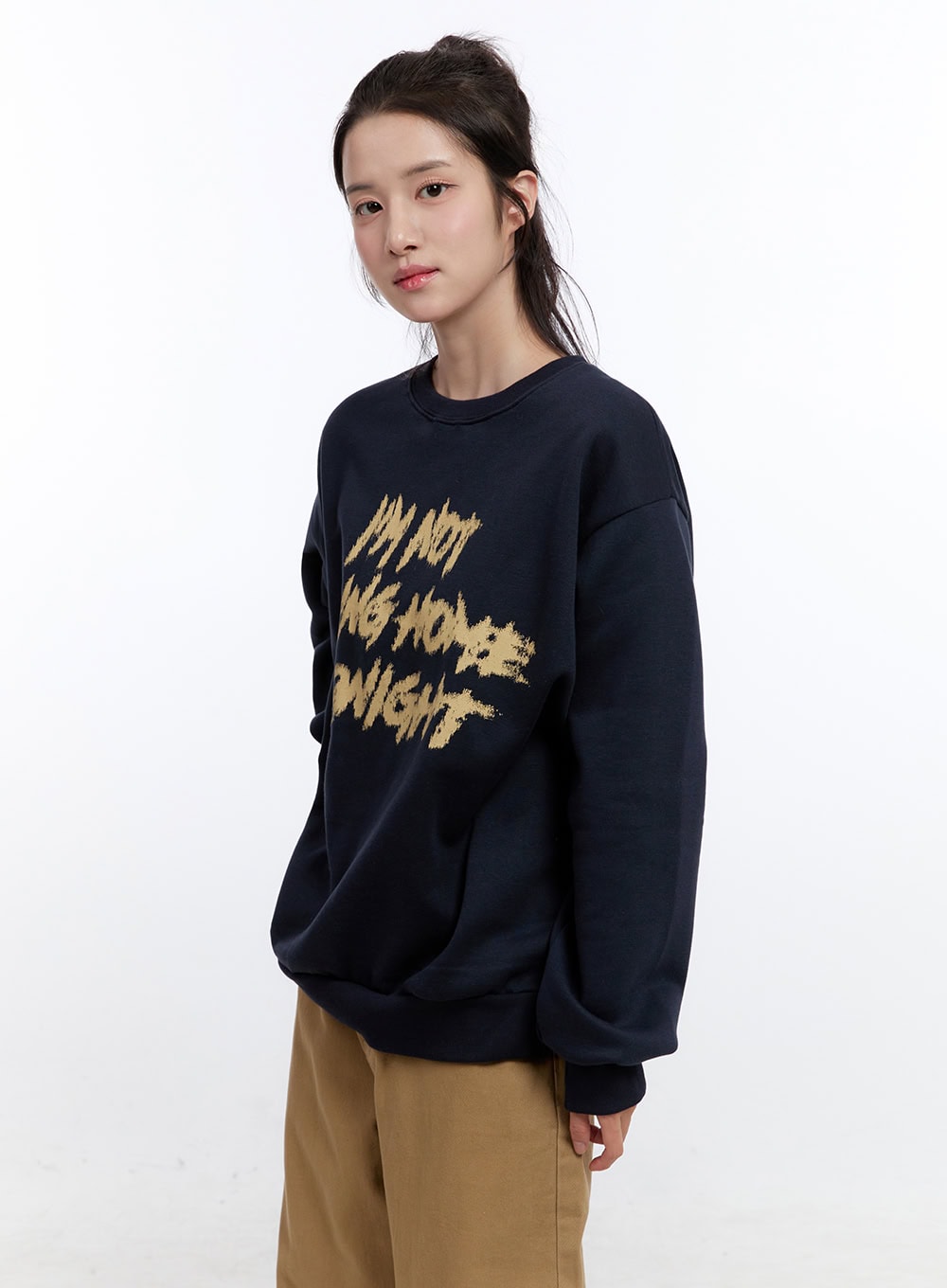 Oversized Crew Neck Sweatshirt ON418