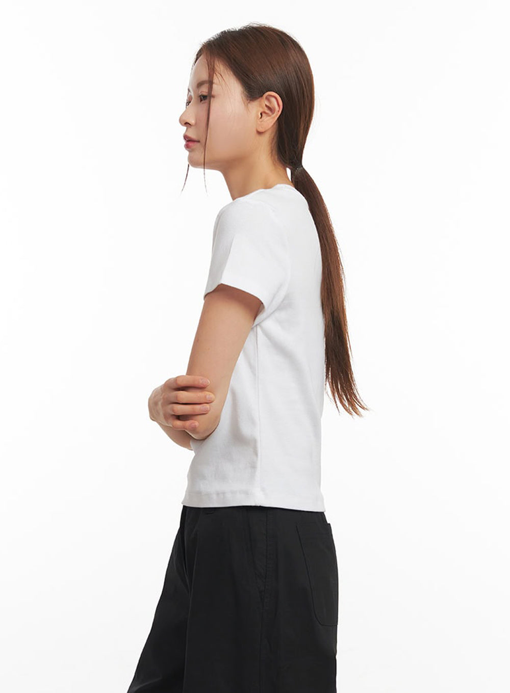 Basic Round Neck Tee IM513