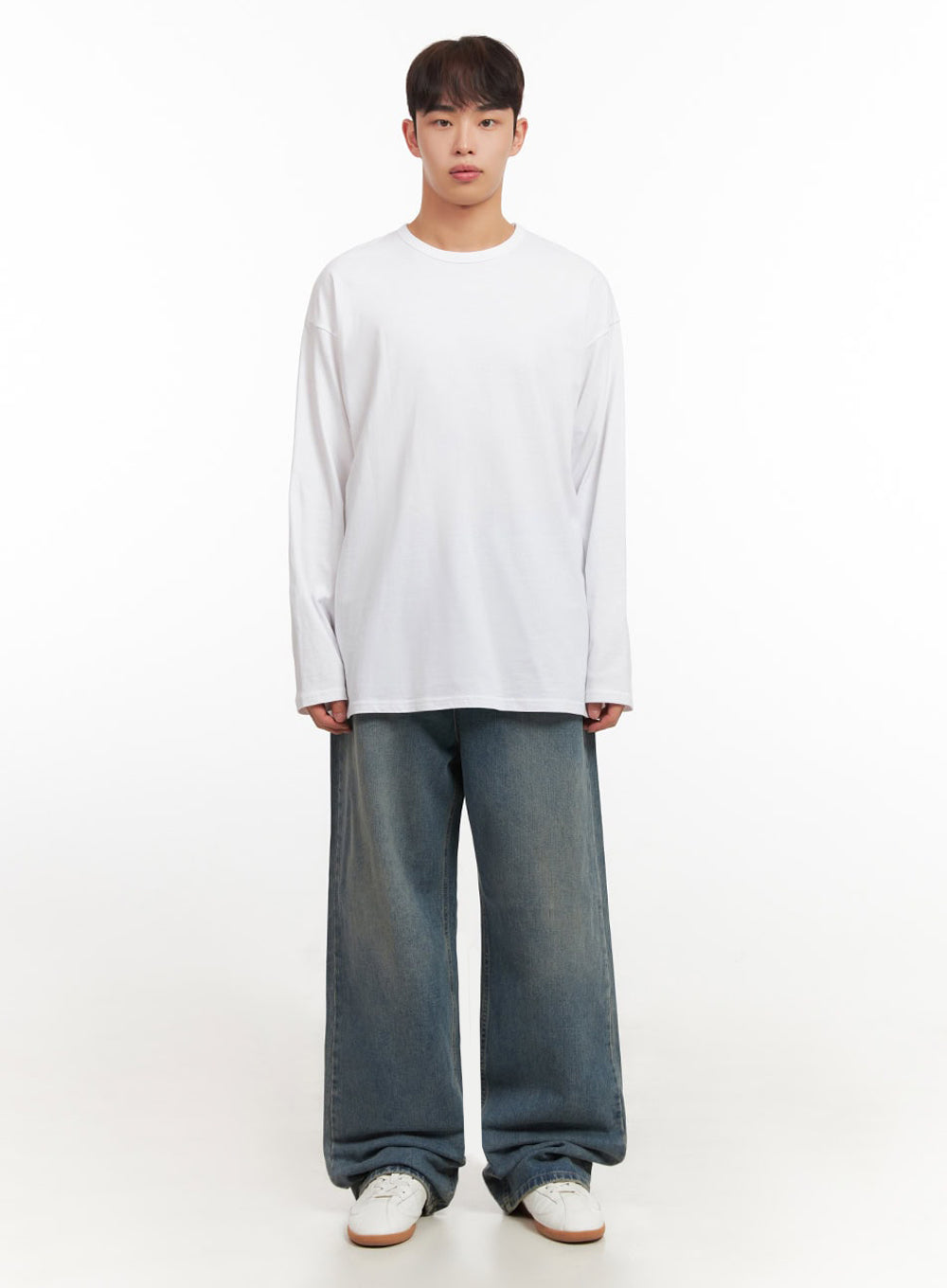 Men's Essential Oversized Long-Sleeve T-Shirt IF517