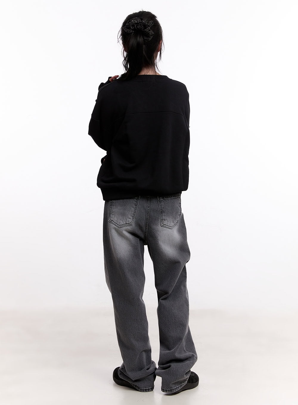 Athena Washed Wide-Leg Jeans CM527