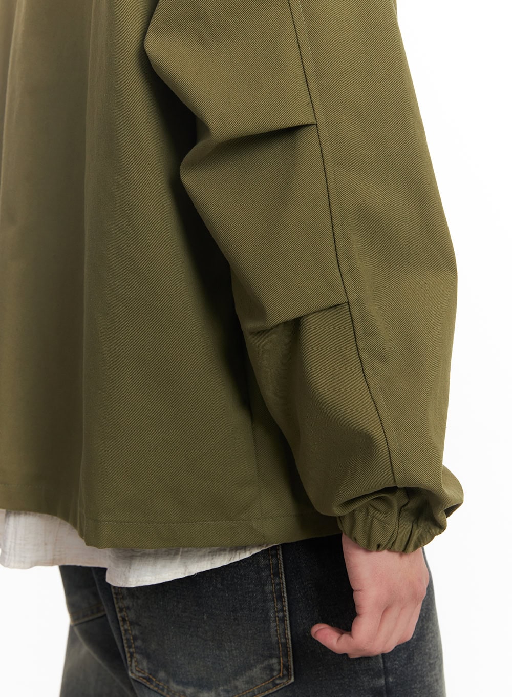 Men's Buttoned Zip-Up Coat IM514