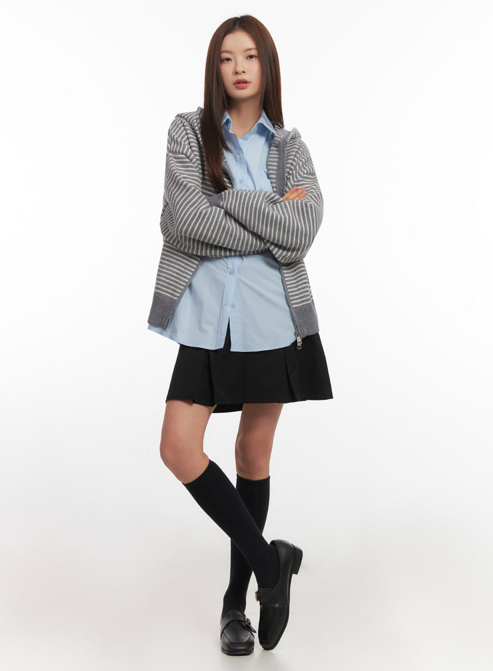 Pleated Midi Skirt IM514