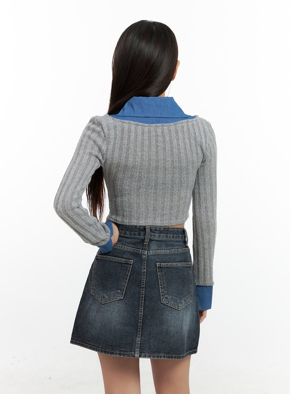 Colorblock Knit Shirt CN412