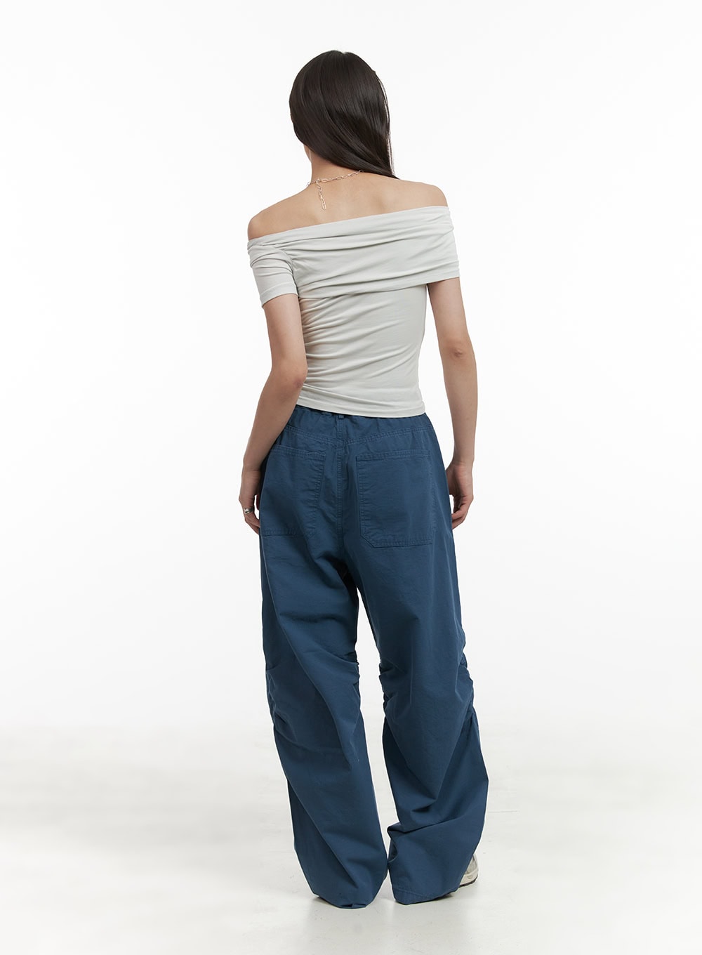 Shirred Baggy Pants CY416
