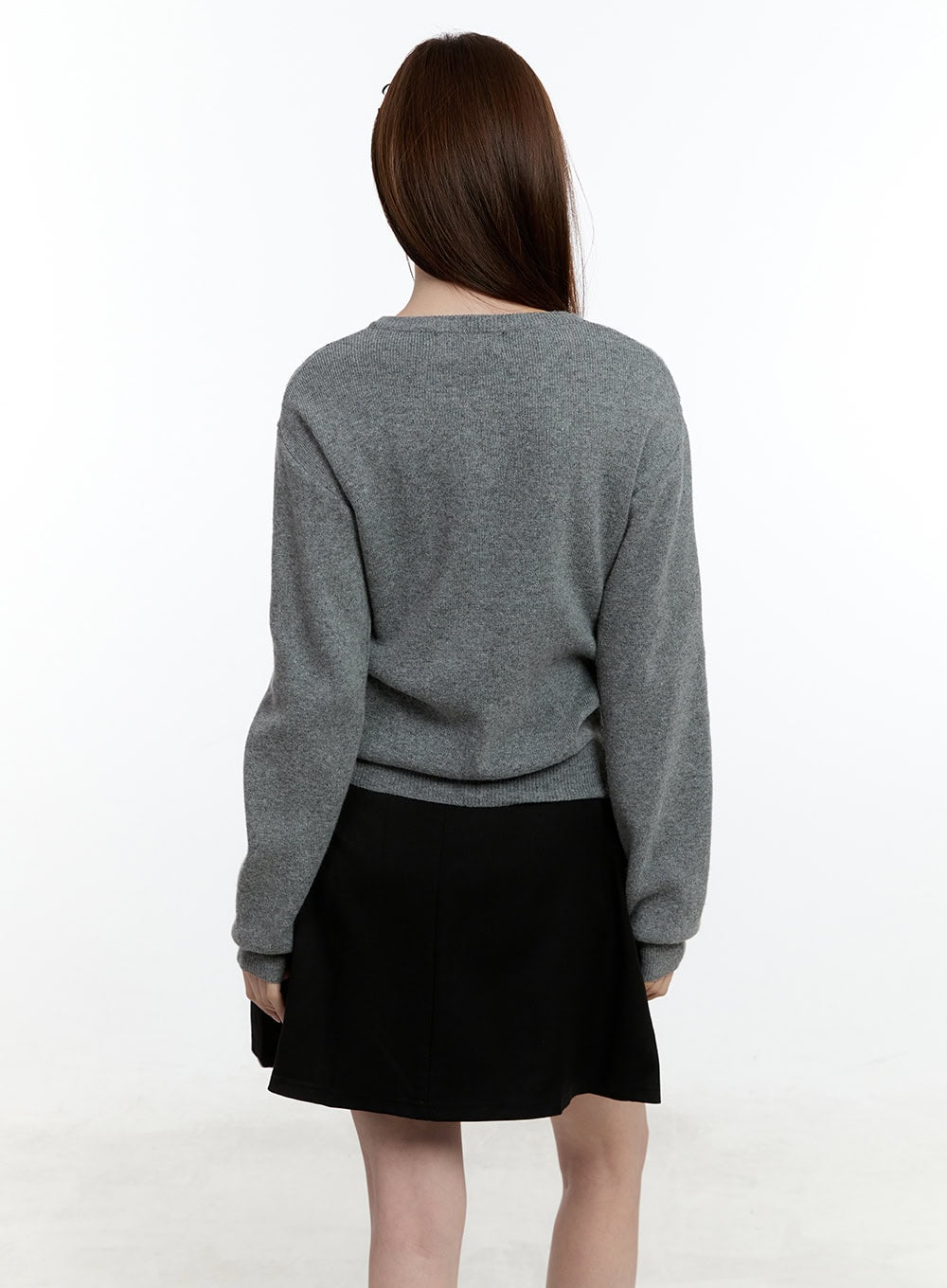 Cashmere-Blend Argyle Buttoned Cardigan CM521