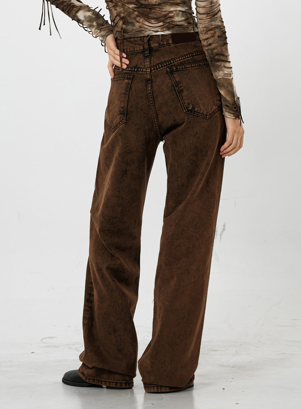 Washing Wide Jeans Unisex CS21