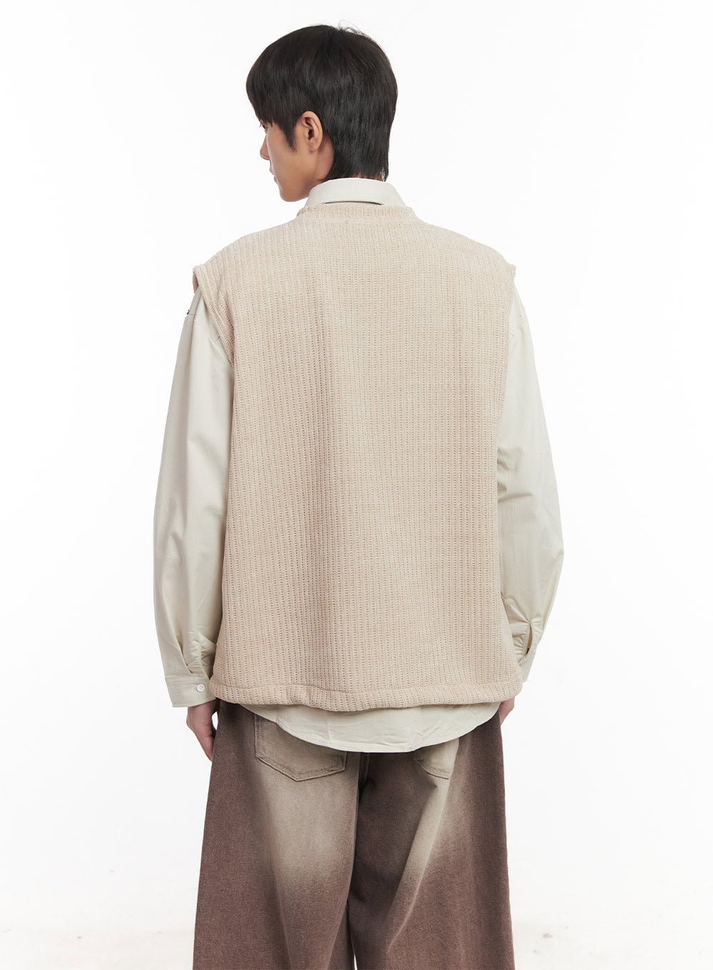 Men's Waffle Knit V-Neck Vest IM519