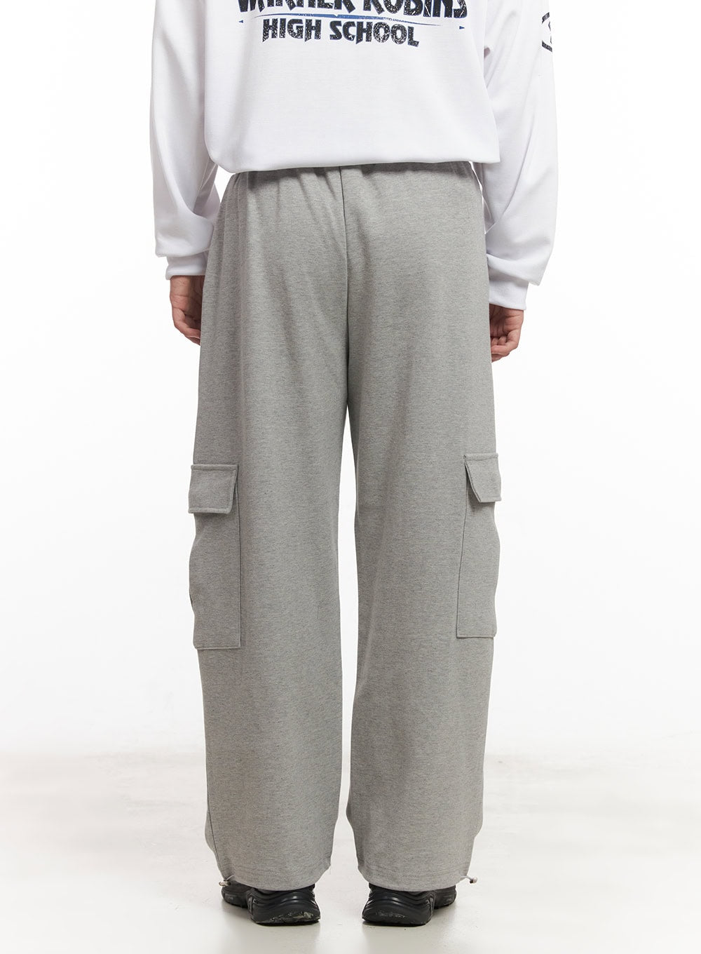 Men's Cargo Pocket Wide-Fit Sweatpants IM517