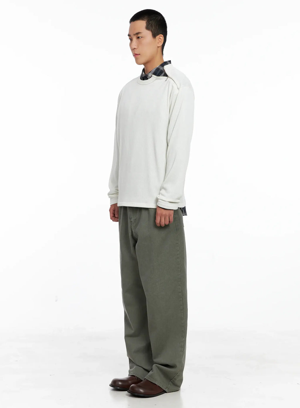 Men's Lost Baggy Jeans IG529 (Dark Green)