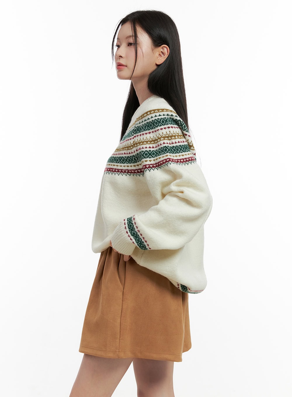 Oversized Nordic Knit Sweater ON408