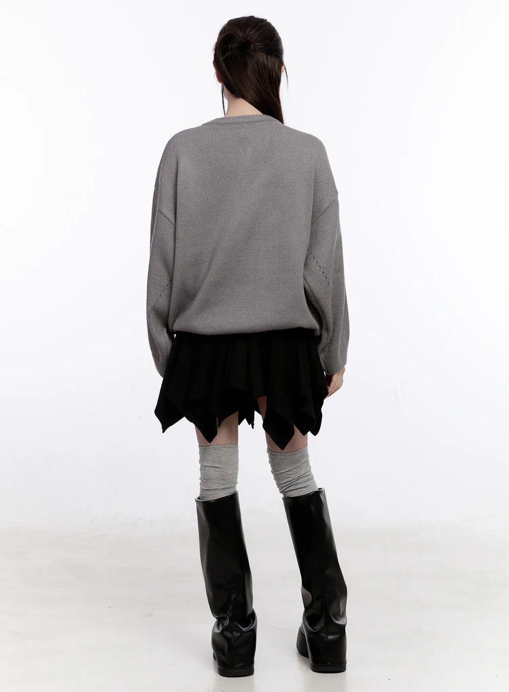 Asymmetrical Layered Mini Shirt CO501