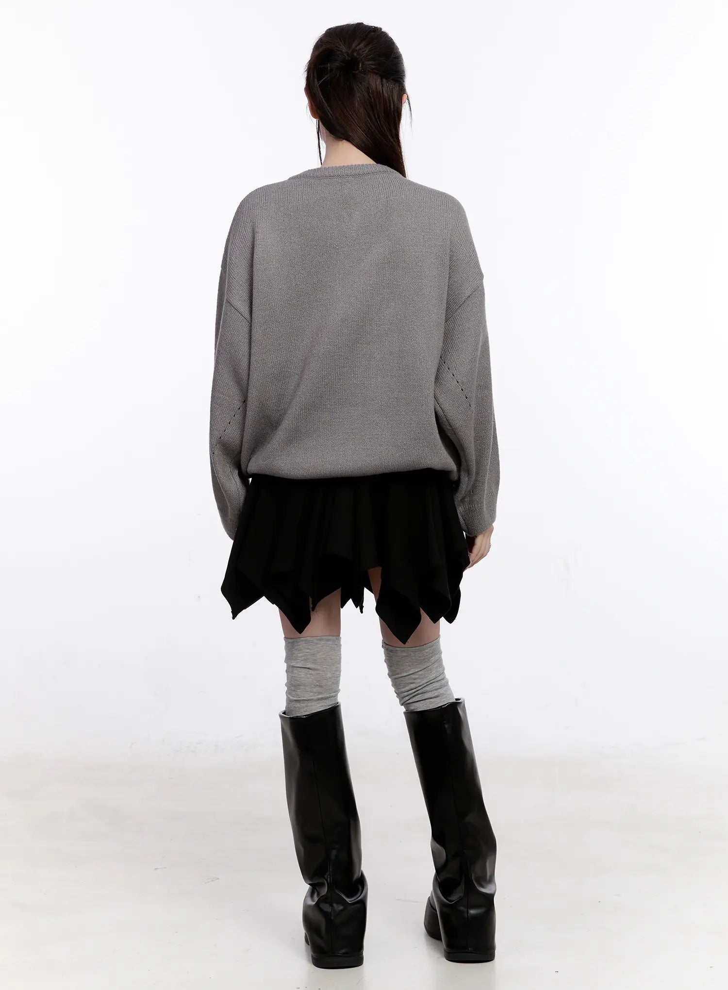 Asymmetrical Layered Mini Shirt CO501