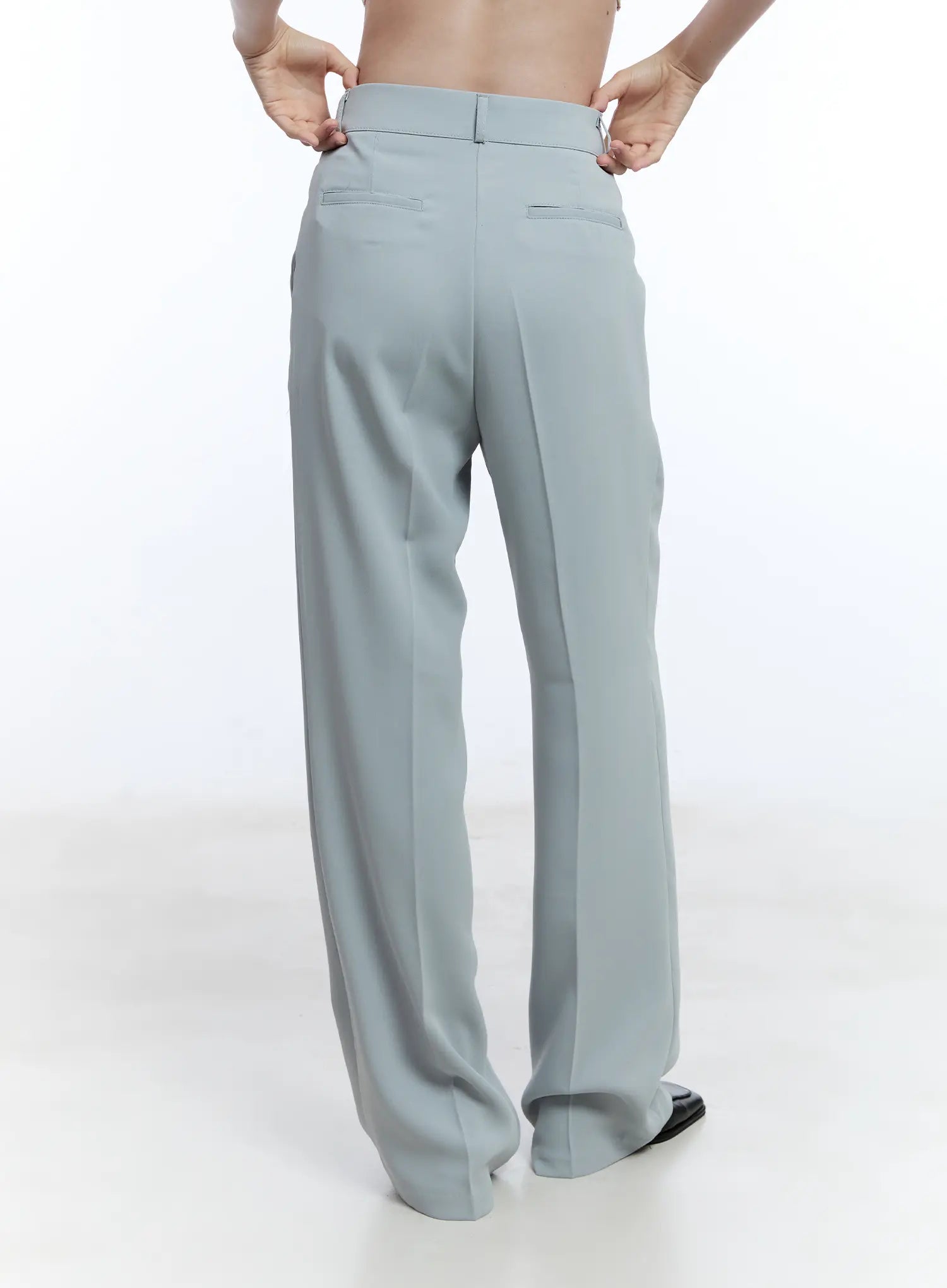 Pintuck Wide-Fit Pants CU513