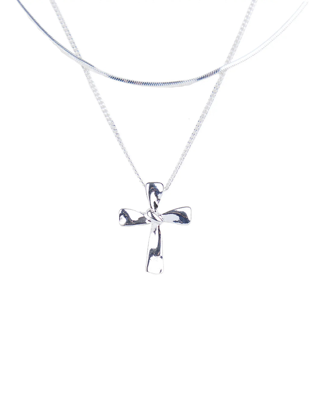 Layered Cross Necklace CL522