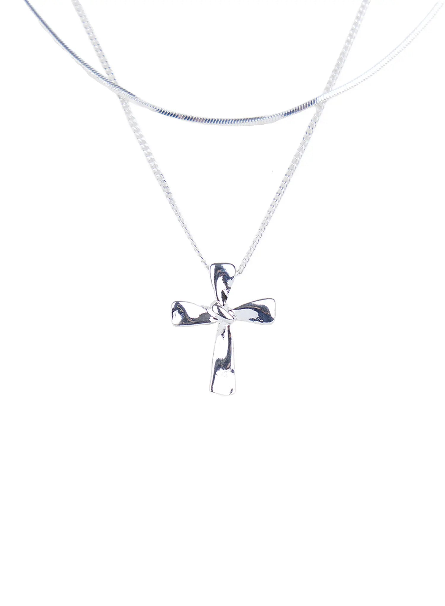 Layered Cross Necklace CL522