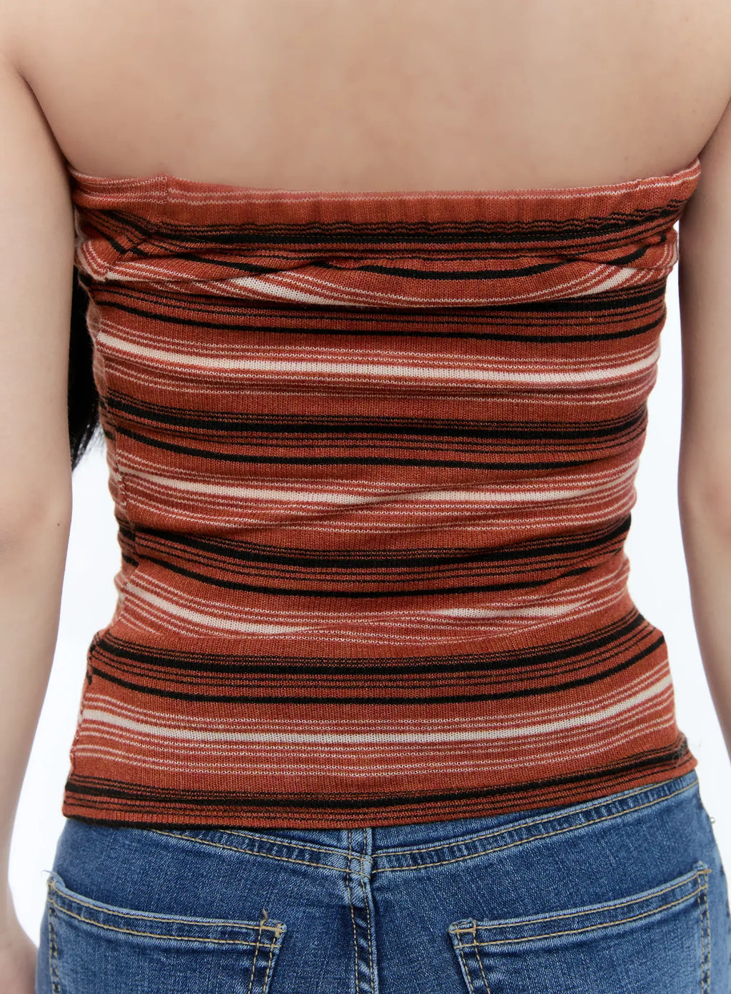 Striped Knit Tube Top CG501