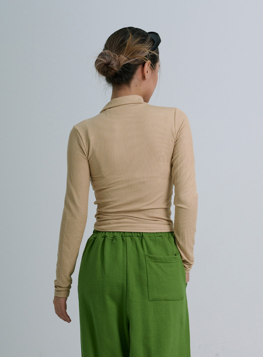 Neck Cross String Collar T-Shirt CO20