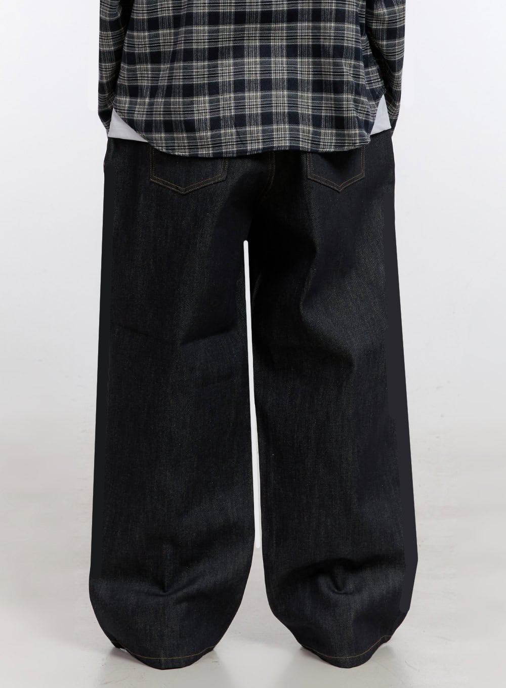 Men's Pintuck Baggy Jeans IM525