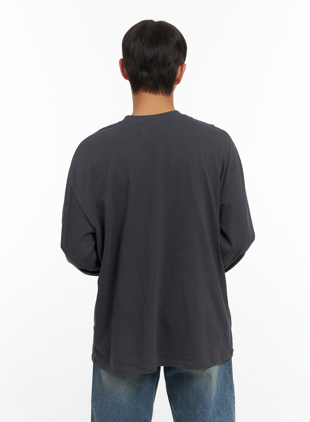 Men's Long Sleeve Casual Graphic Cotton Tee CO408