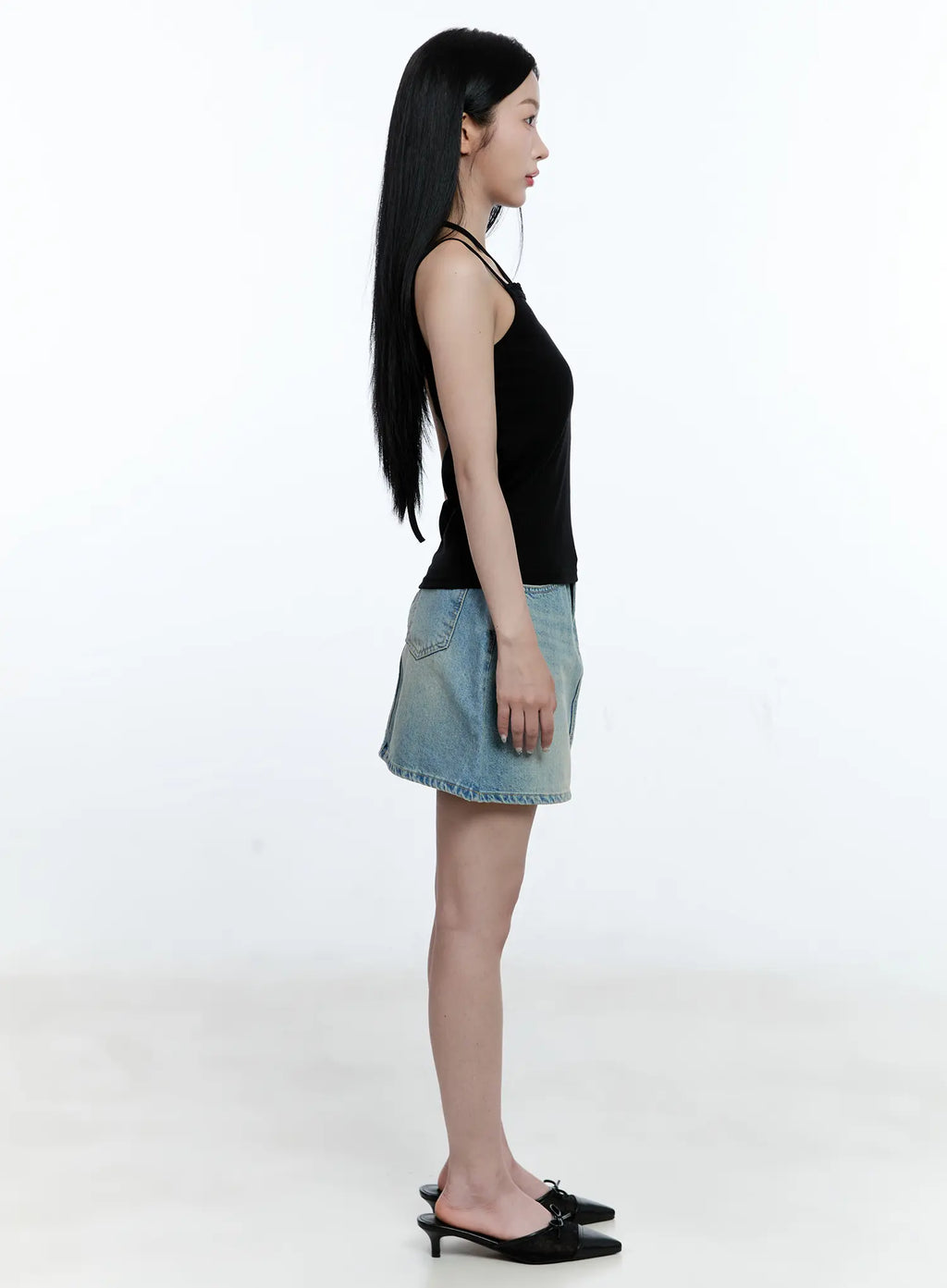 Lace-Trim Halter Tank CG512