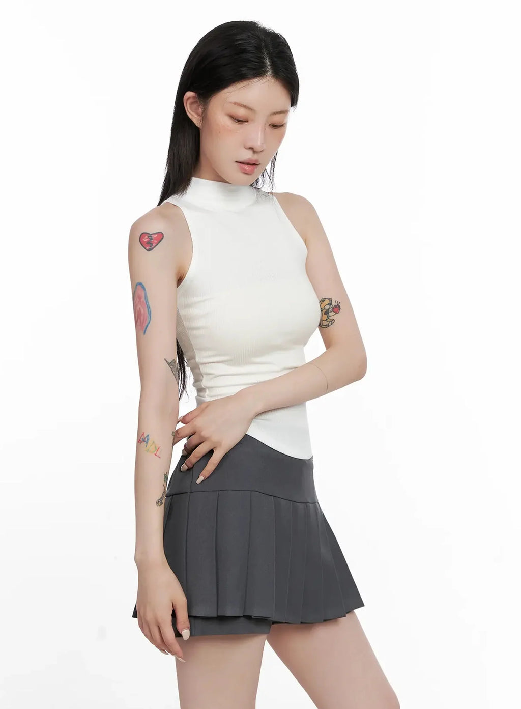 Mock Neck Tank Top IS508