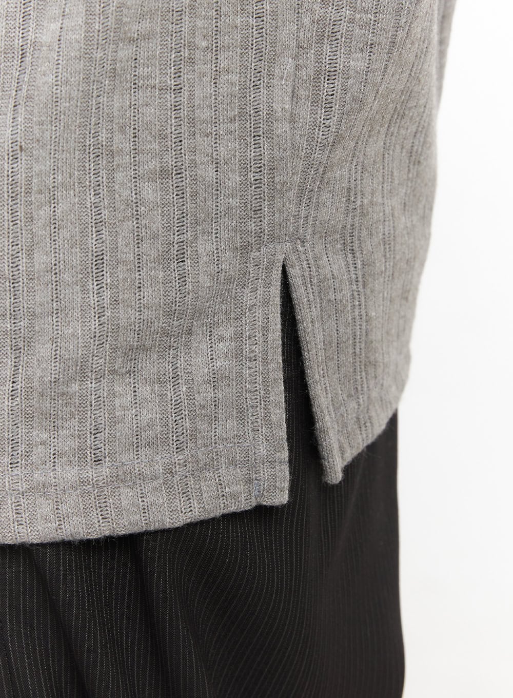 Men's Loose-Fit Collared Ribbed T-Shirt IA510