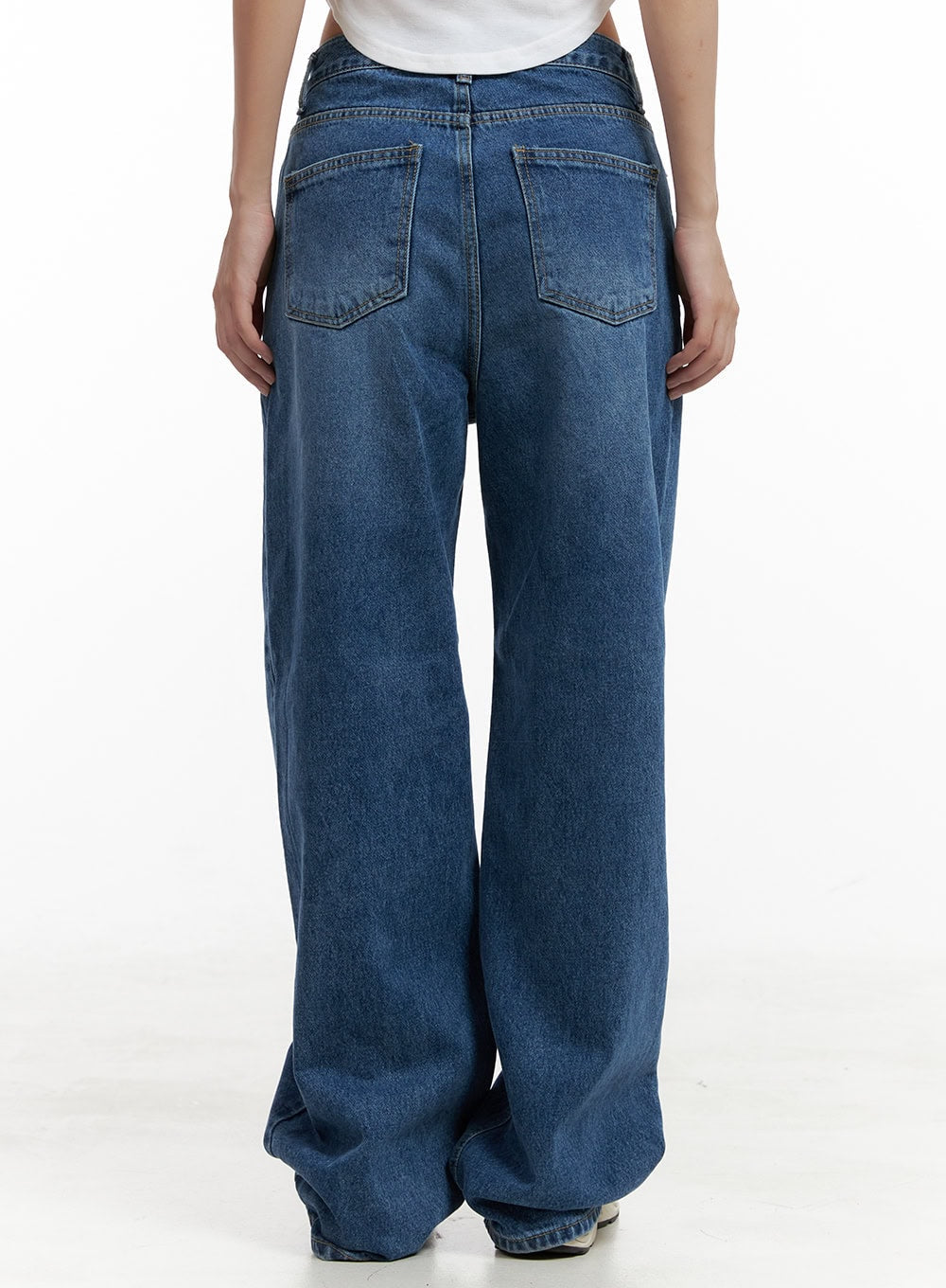 Eva Blue Washed Baggy Jeans CL431