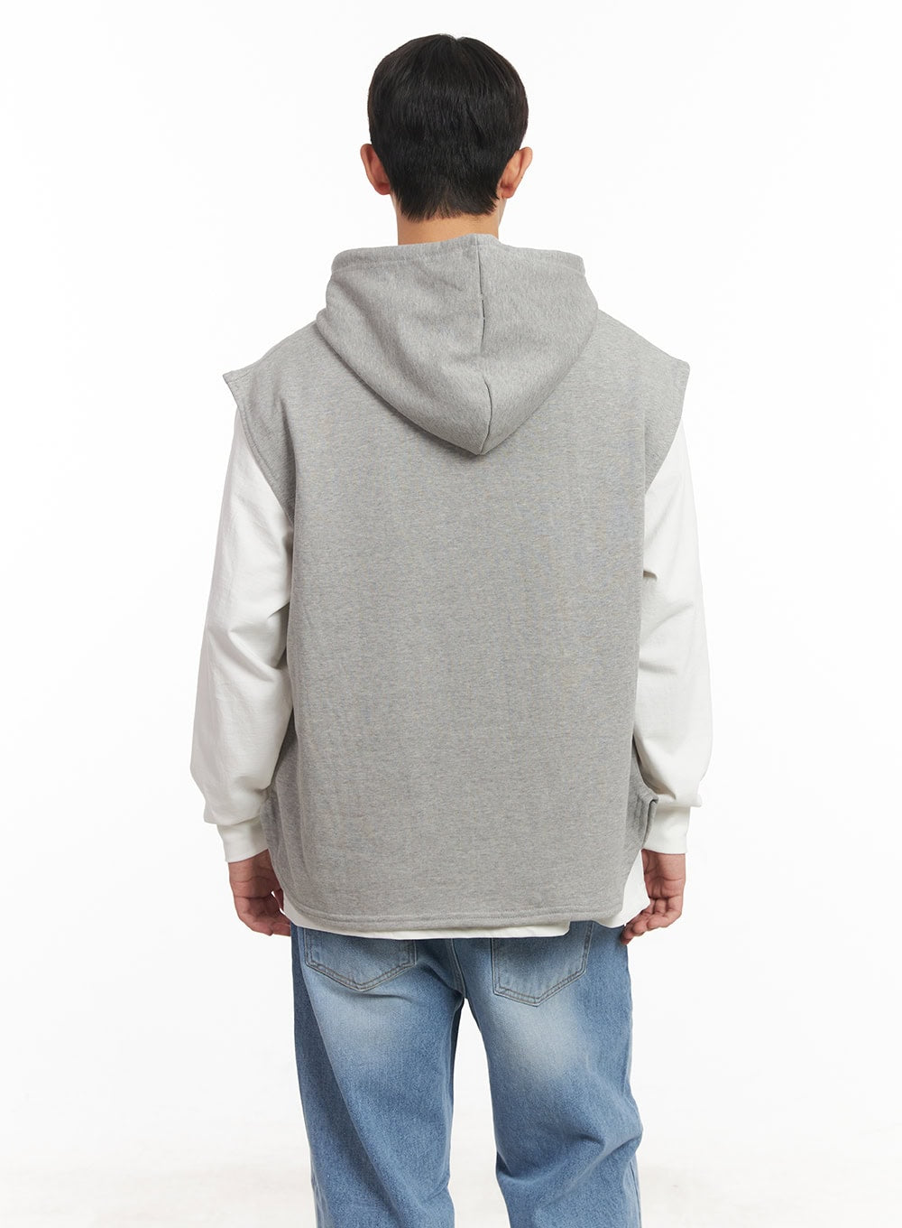 Men's Oversized Hooded Vest IM517