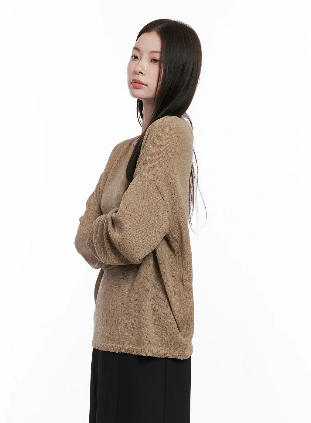 Oversized Boatneck Knit Sweater CO506