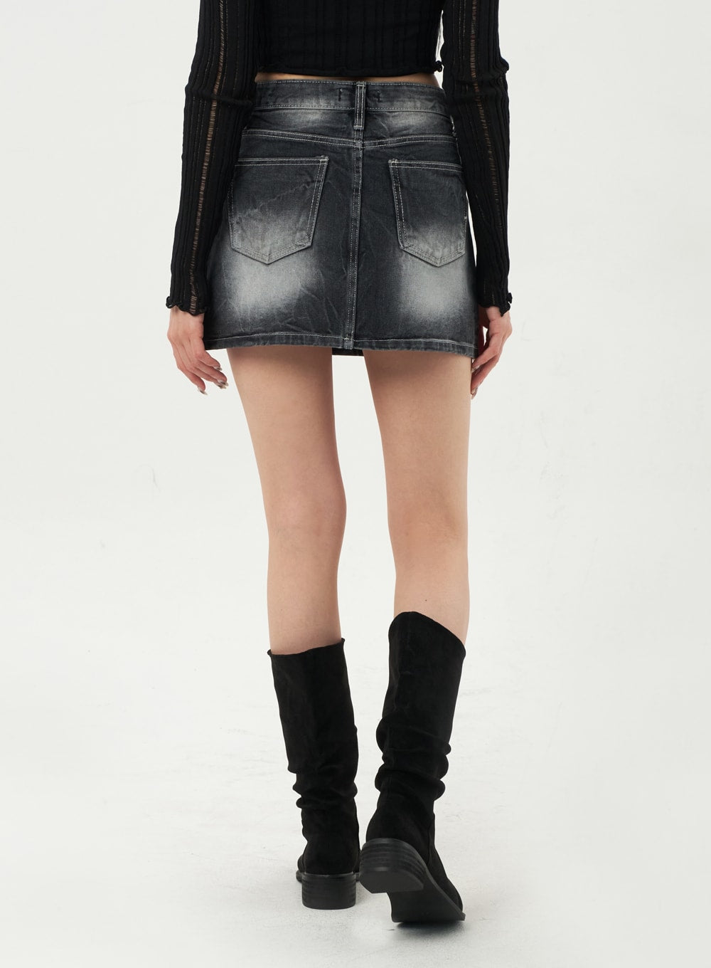 Simple Denim Mini Skirt CA328