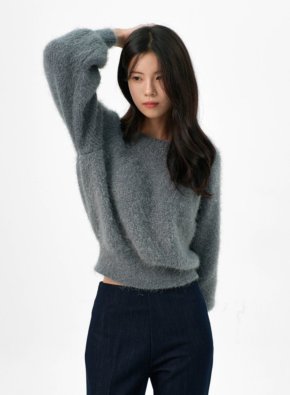 Fuzzy Off-Shoulder Sweater OG327