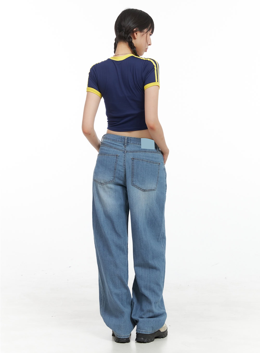 Nina Summer Washed Baggy Jeans CG409