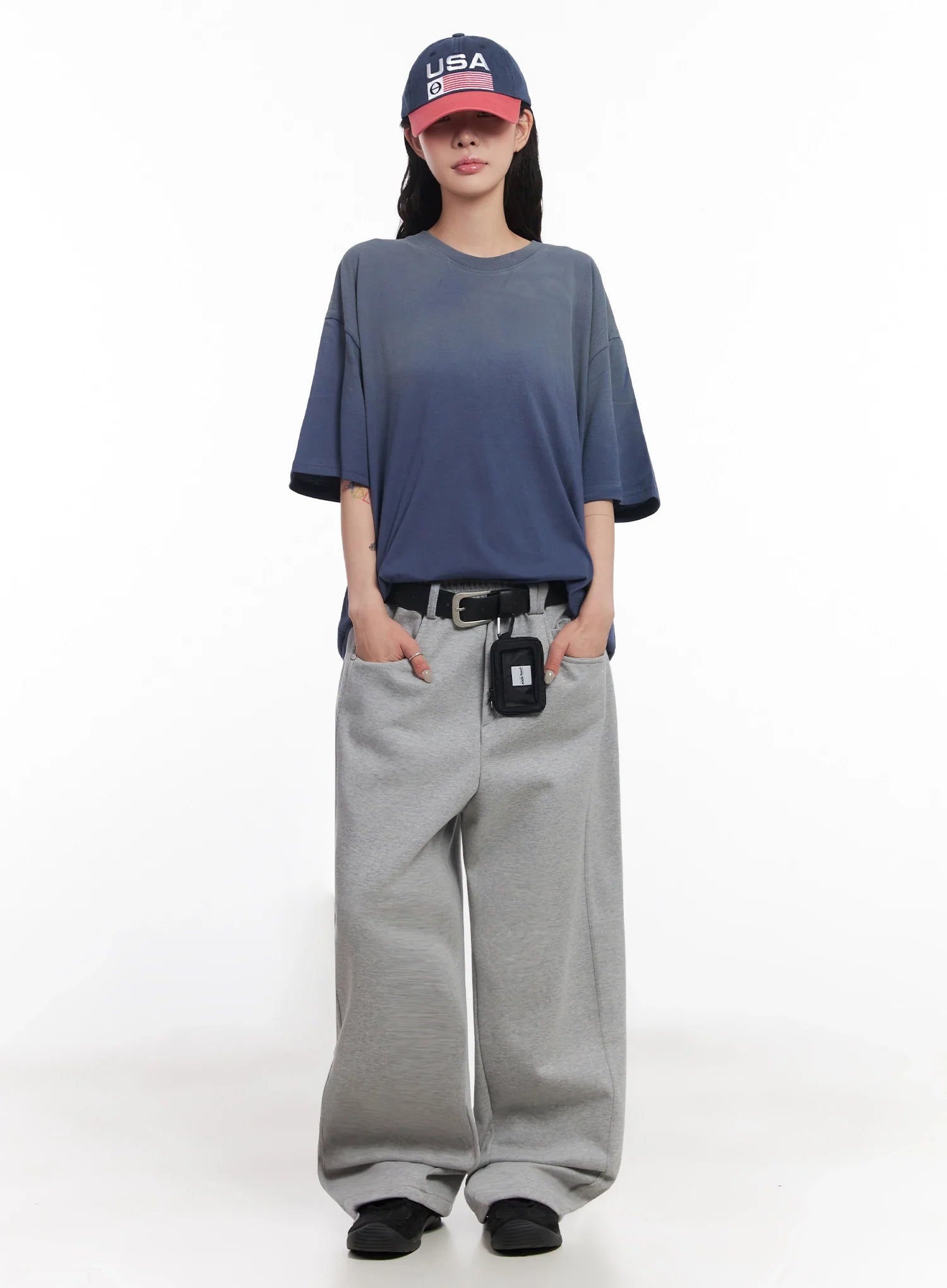 Washed Graphic Cap IC503