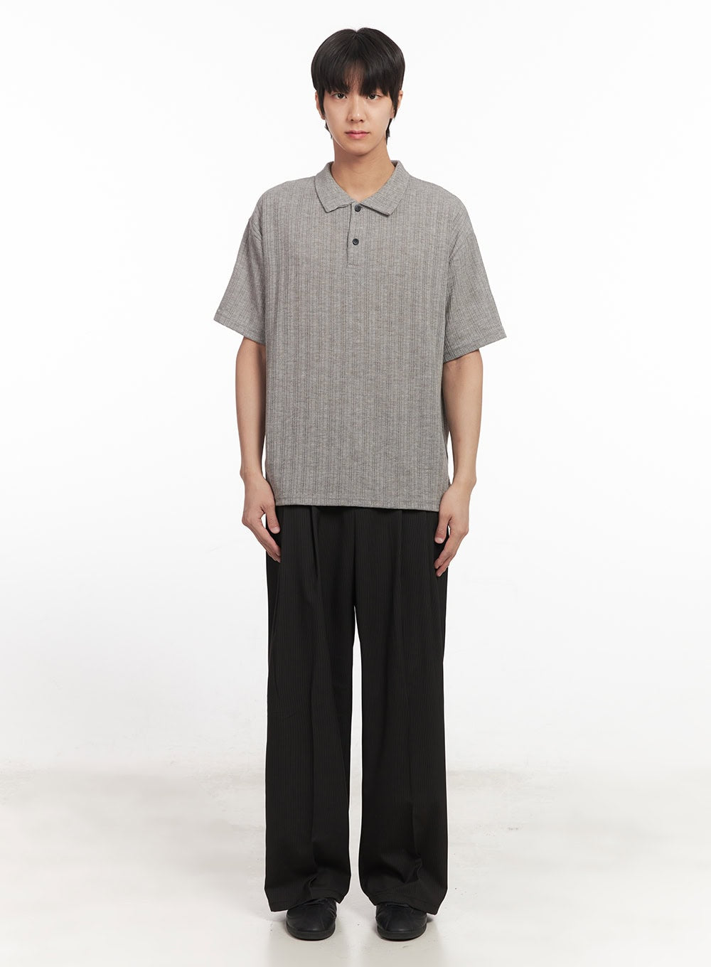 Men's Striped Pintuck Tailored Pants IA510