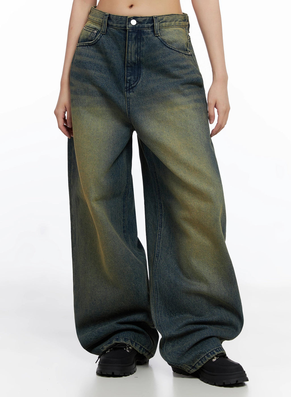 Elora Washed Baggy Jeans IS525