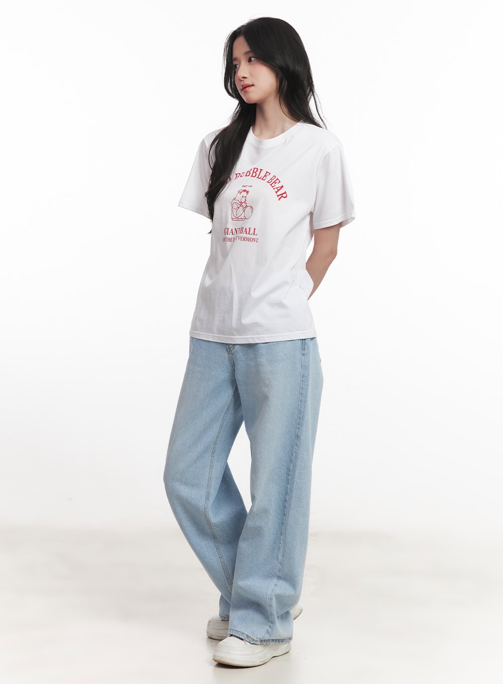 Bubble Pop Graphic Oversize T-Shirt CA511