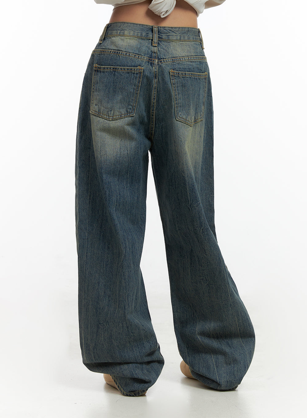 Thea Baggy Jeans in Washed Blue CO415