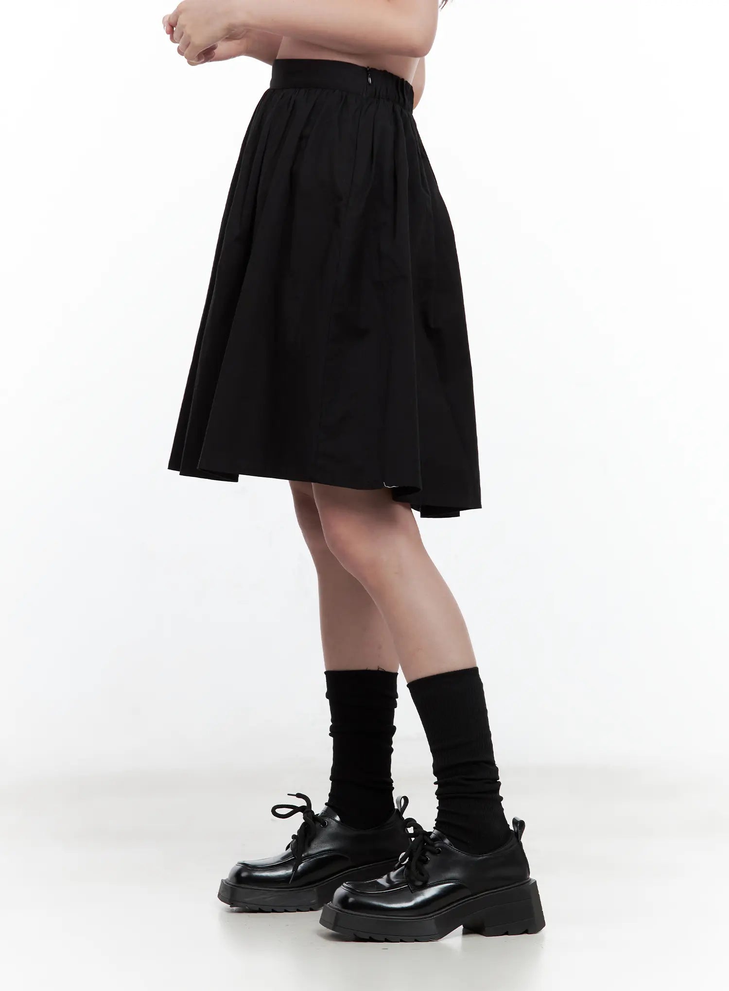Classic Black Midi Skirt CL502