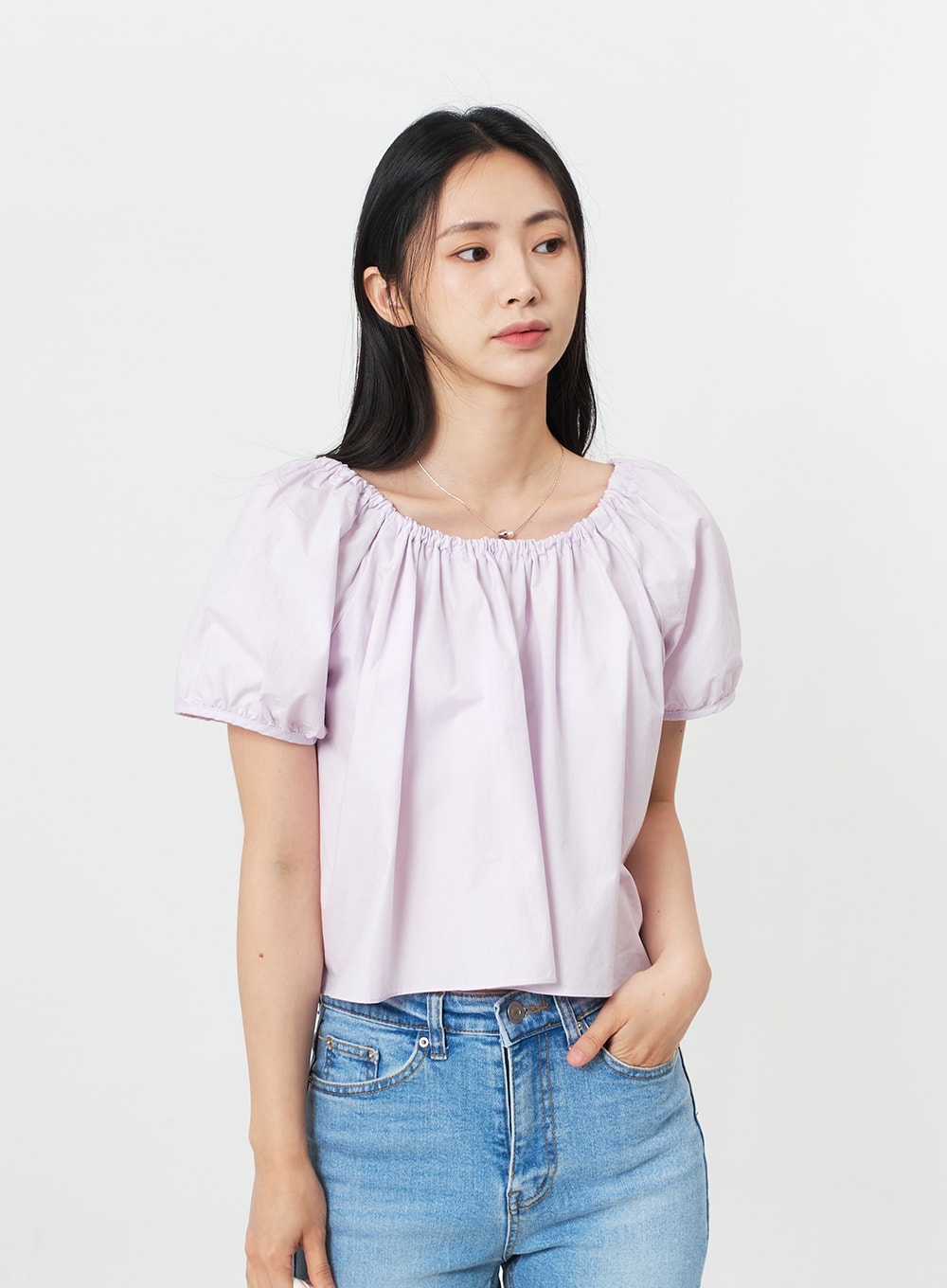 Simple Ball and Pearl Necklace OJ28