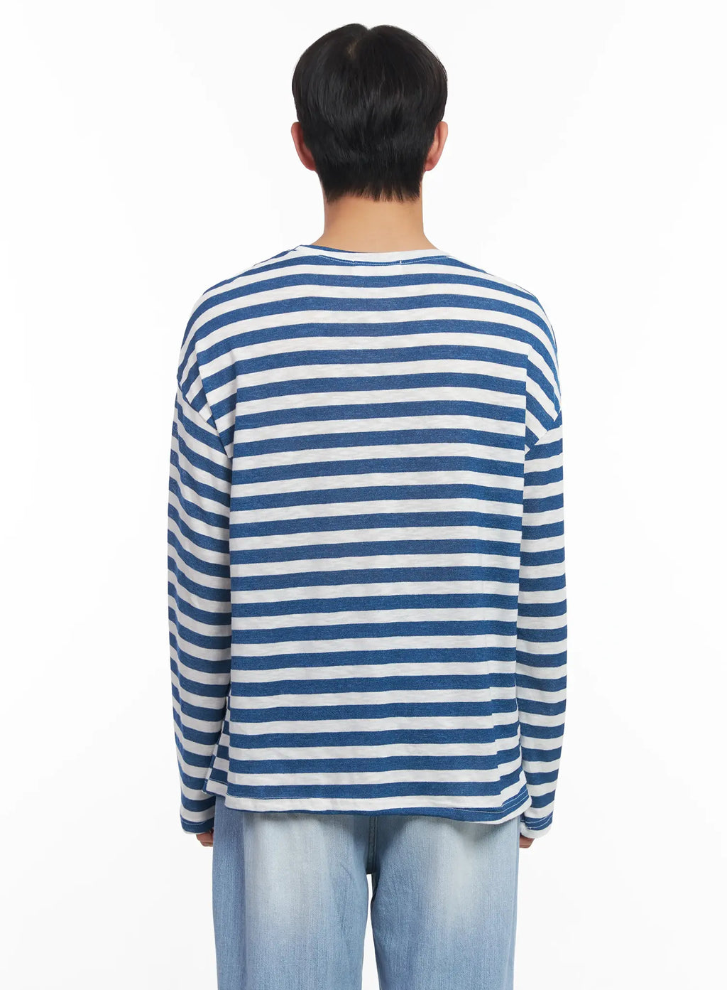 Men's Striped Long-Sleeve Tee IU519