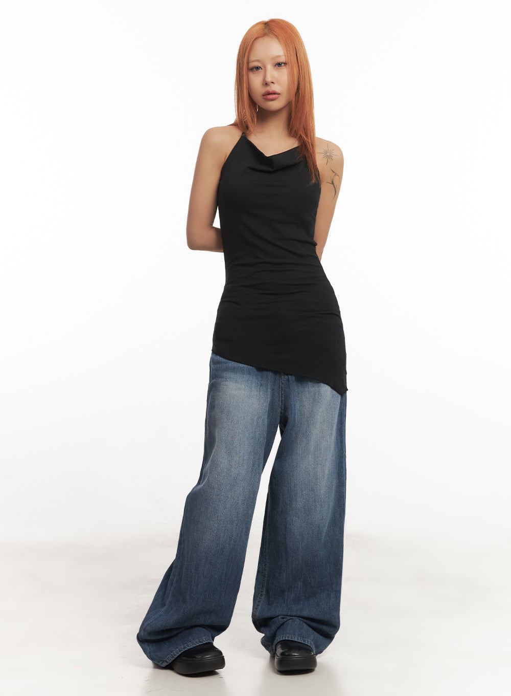 Sable Baggy Bootcut Jeans IA517