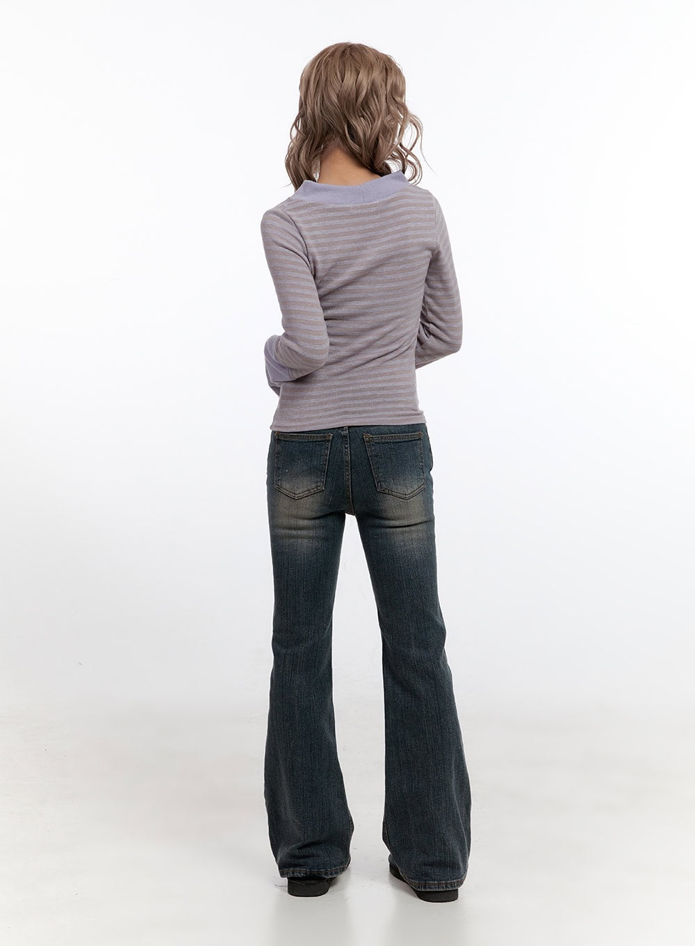 Nadine Cotton Slim Fit Flared Jeans CN425