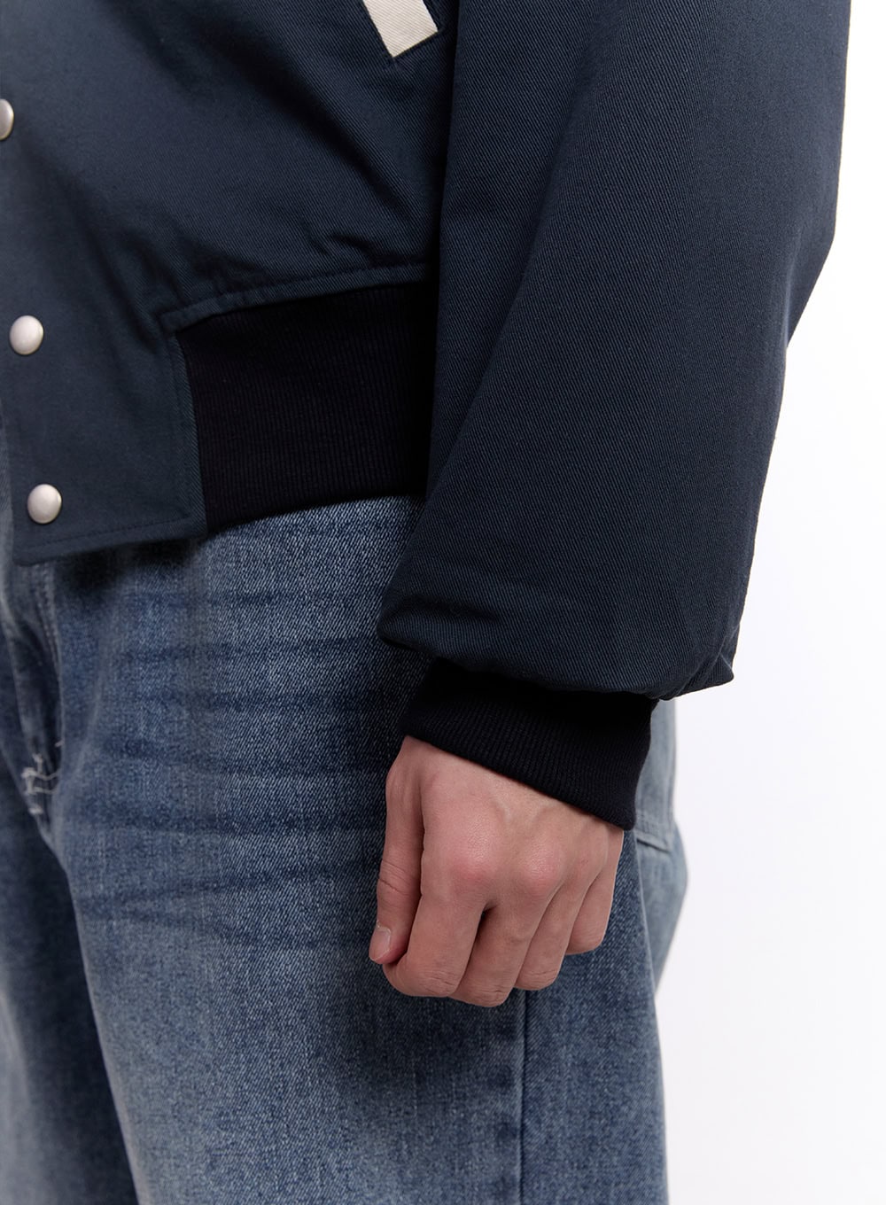 Men's Two-Tone Varsity Jacket IM512