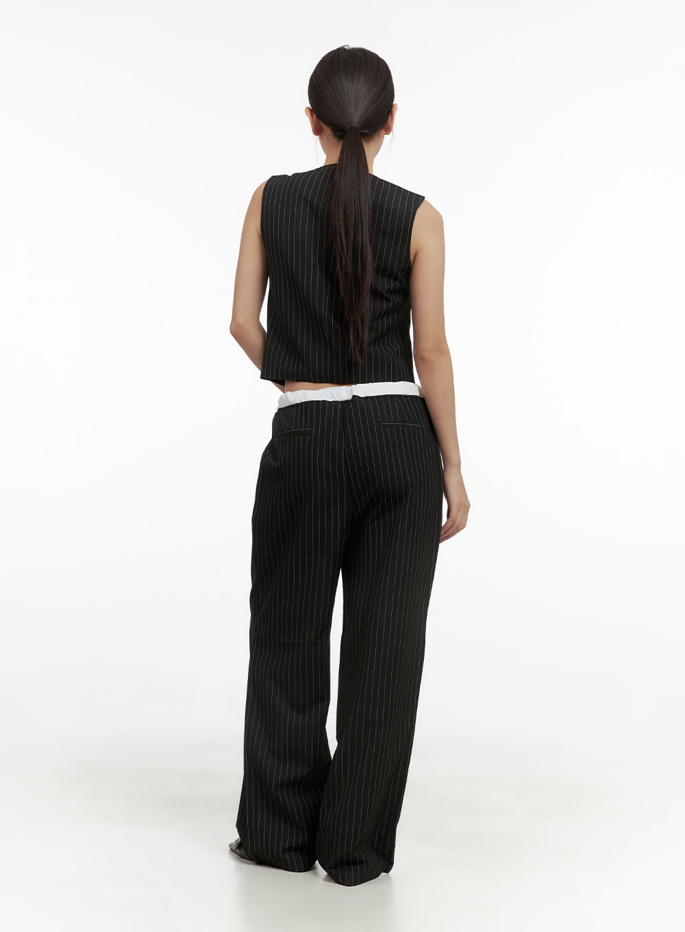 Striped V-Neck Vest CS405