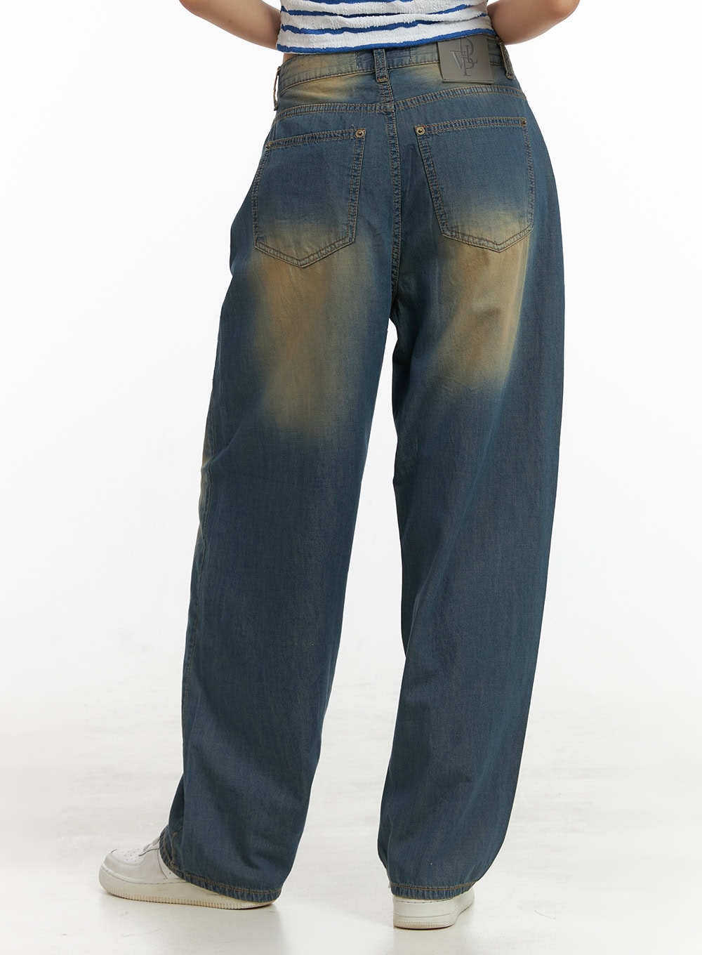 Wide Washed Jeans CU414