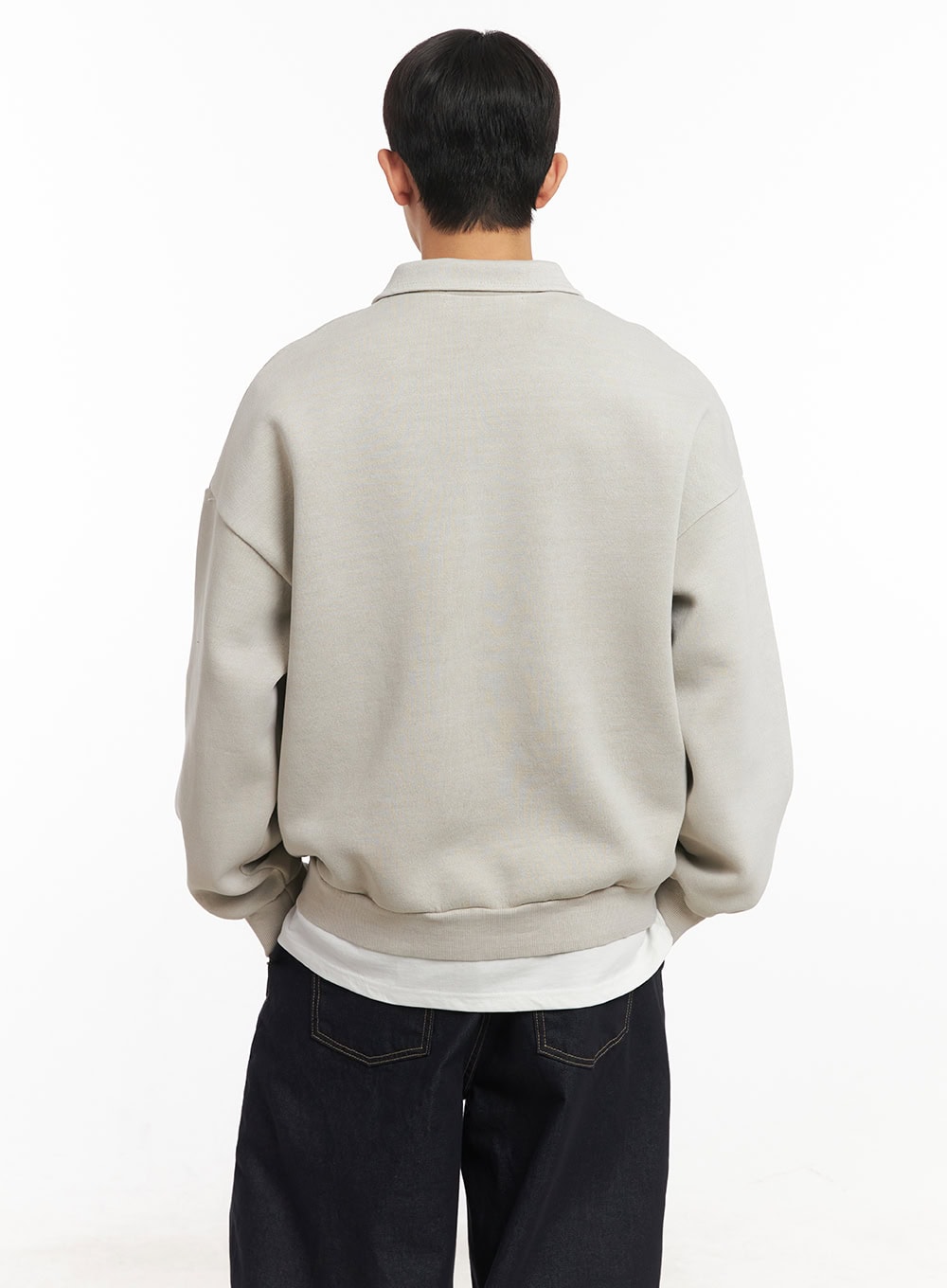 Men's Embroidered Half-Zip Sweatshirt IM517